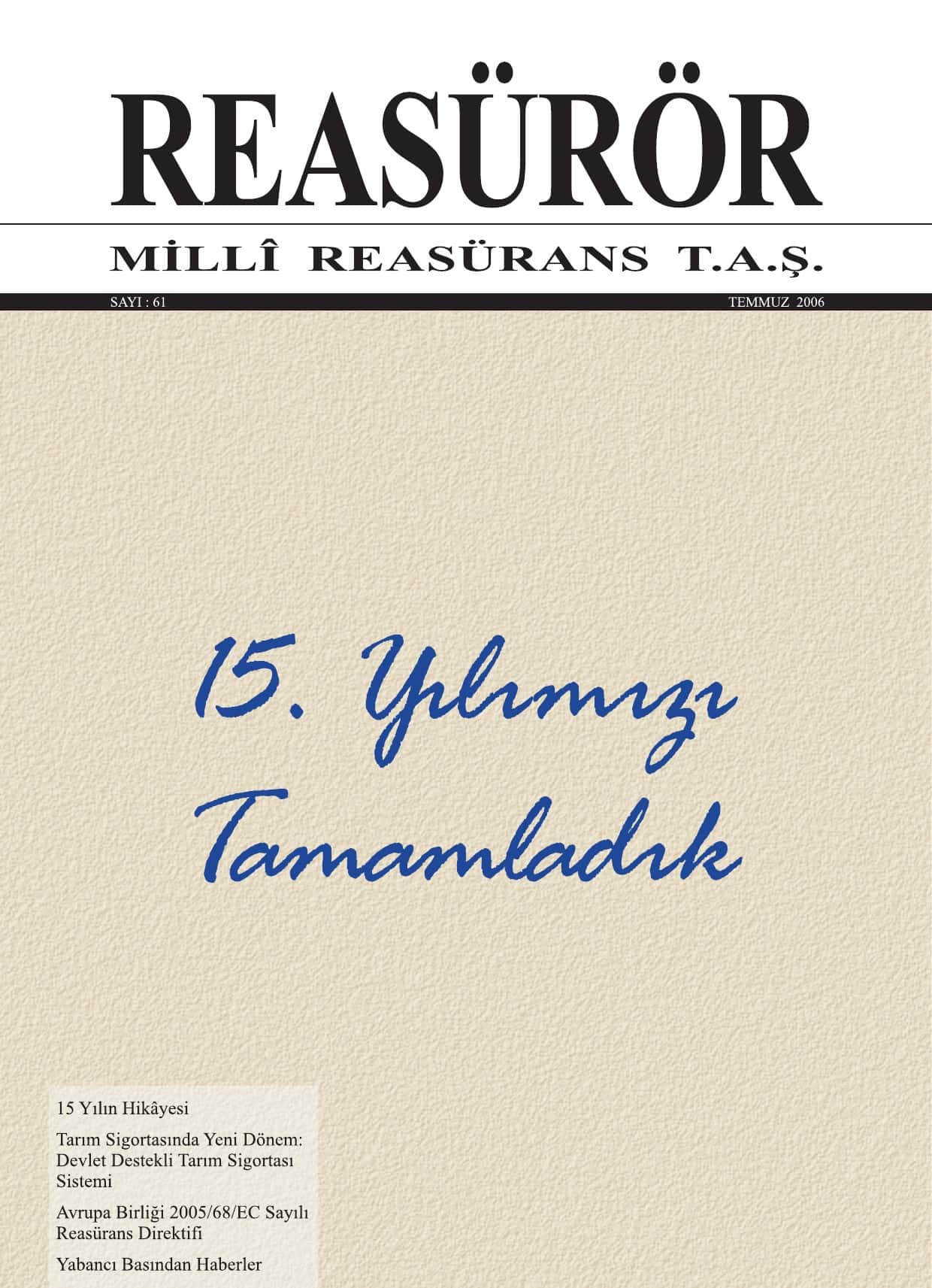 Reasürör Dergisi Sayı 61