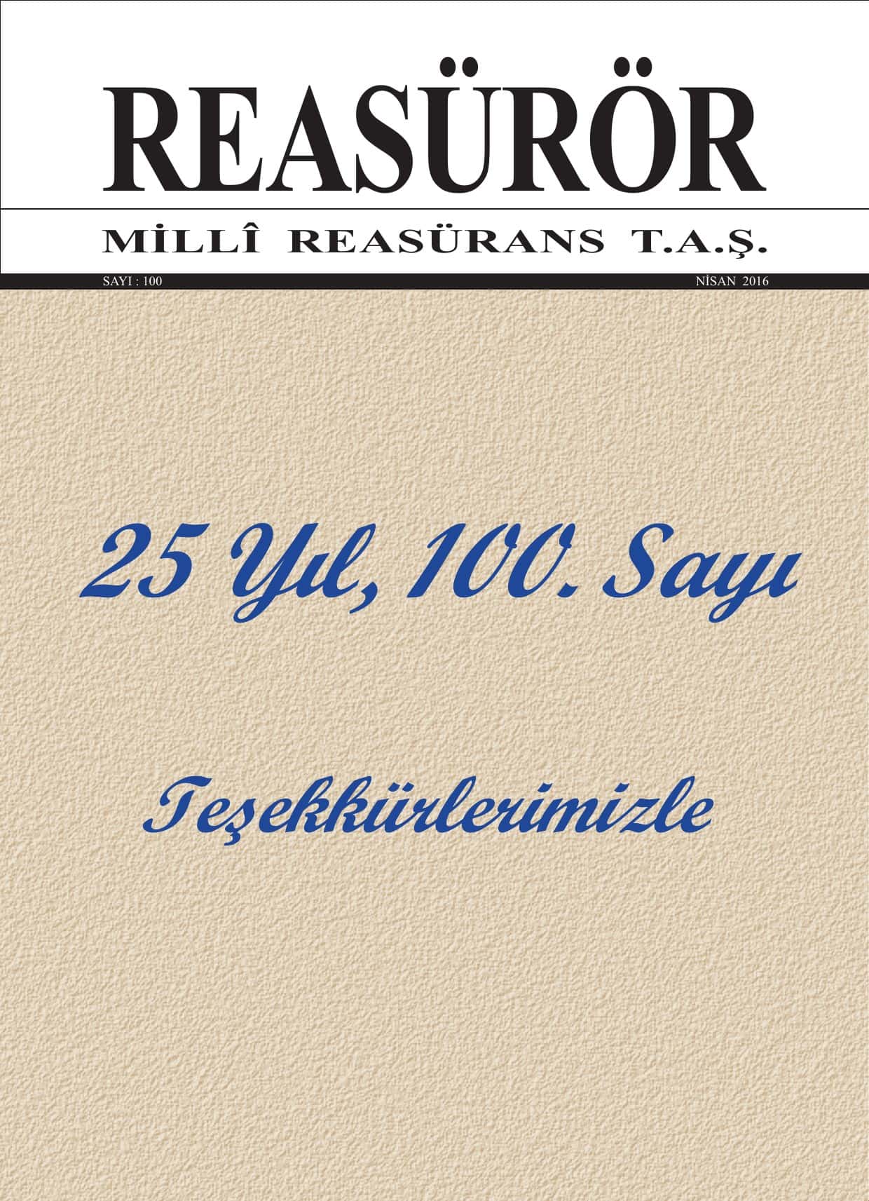 Reasürör Dergisi Sayı 100