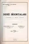 Deniz Sigortaları /Viktor Dover ( Çev Bedii Yazıcı ), 1943